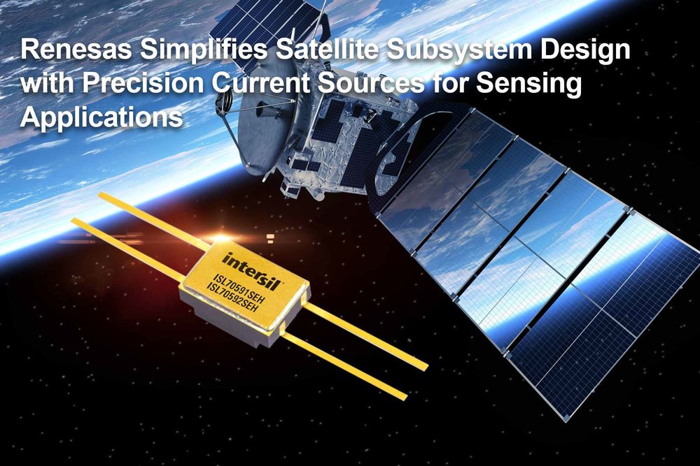 Renesas Electronics Simplifies Satellite Subsystem Design with Precision Current Sources for Sensing Applications